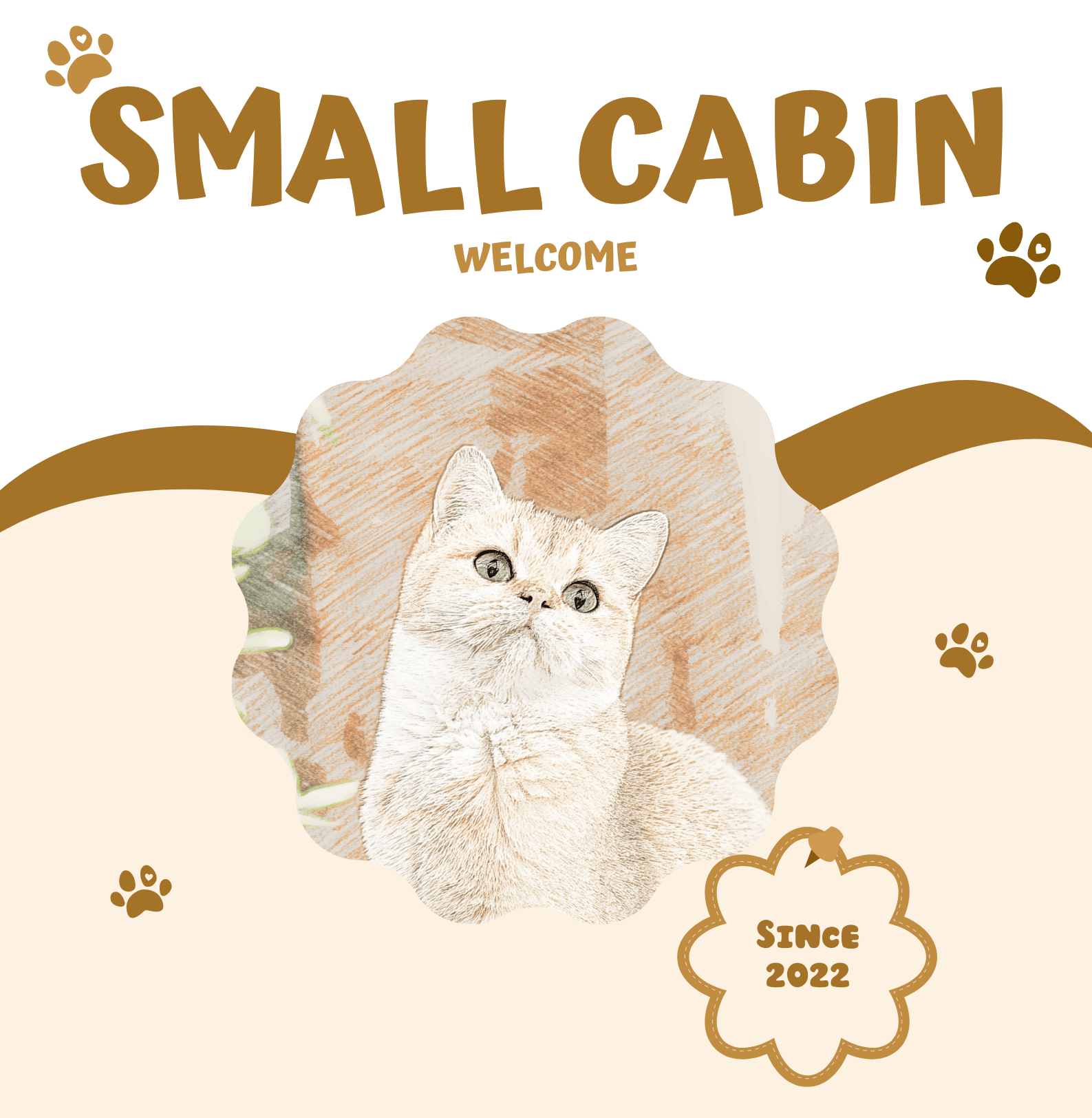 SmallCabin welcome poster